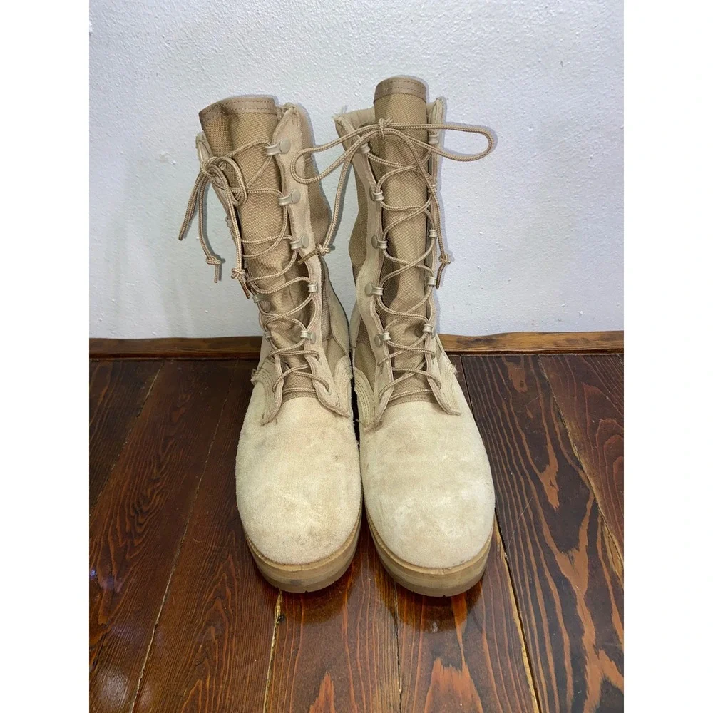 USGI Rocky 789 Desert Tan Suede Military Combat Tactical Boots Vibram Sierra 10N